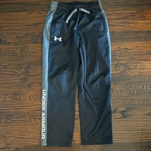 Under Armour Kids Black and Gray Joggers